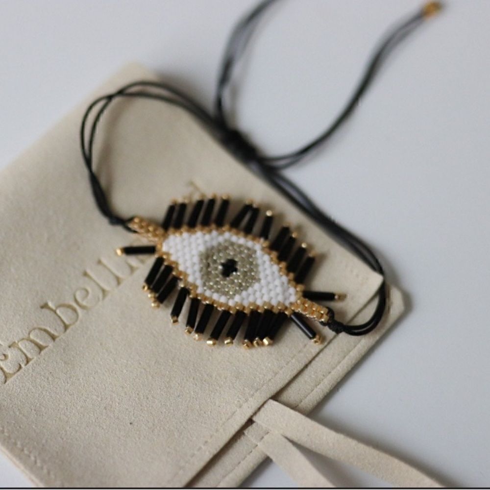 Miyuki Beaded Eye Bracelet Jewelry New in Box